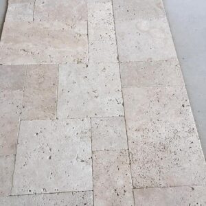 Ivory travertin French Pattern standard qty