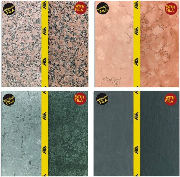 Fila Stone Plus ECO színkiemelő impregnálószer - Tesztfelületek