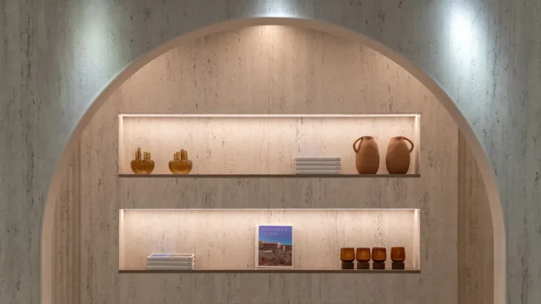 Travertin enteriőr trend – Undora Xtone dekor falfülke, Porcelanosa