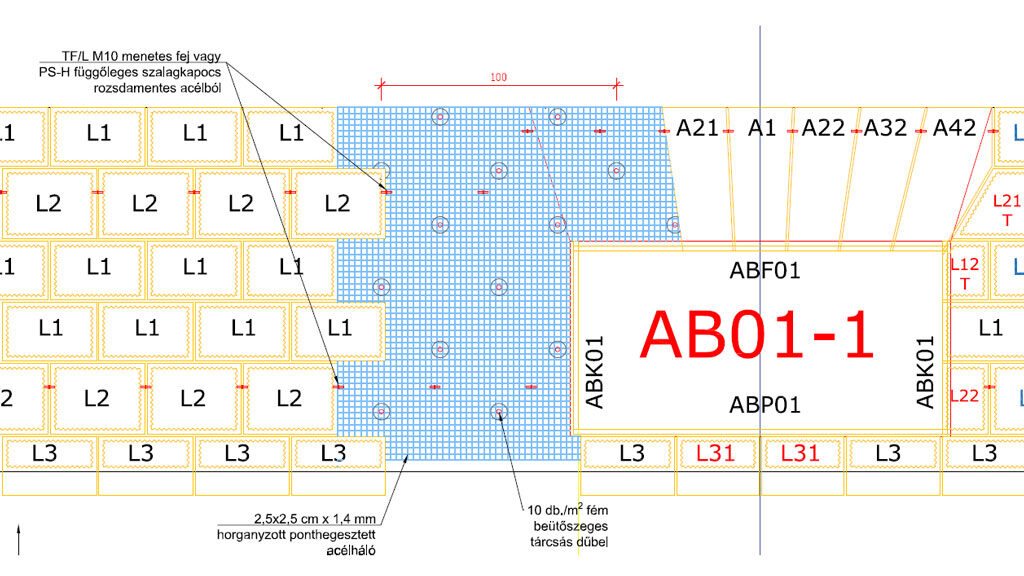 Ragasztott kőburkolat rögzítési rendszere a homlokzaton – műemléki felújítás